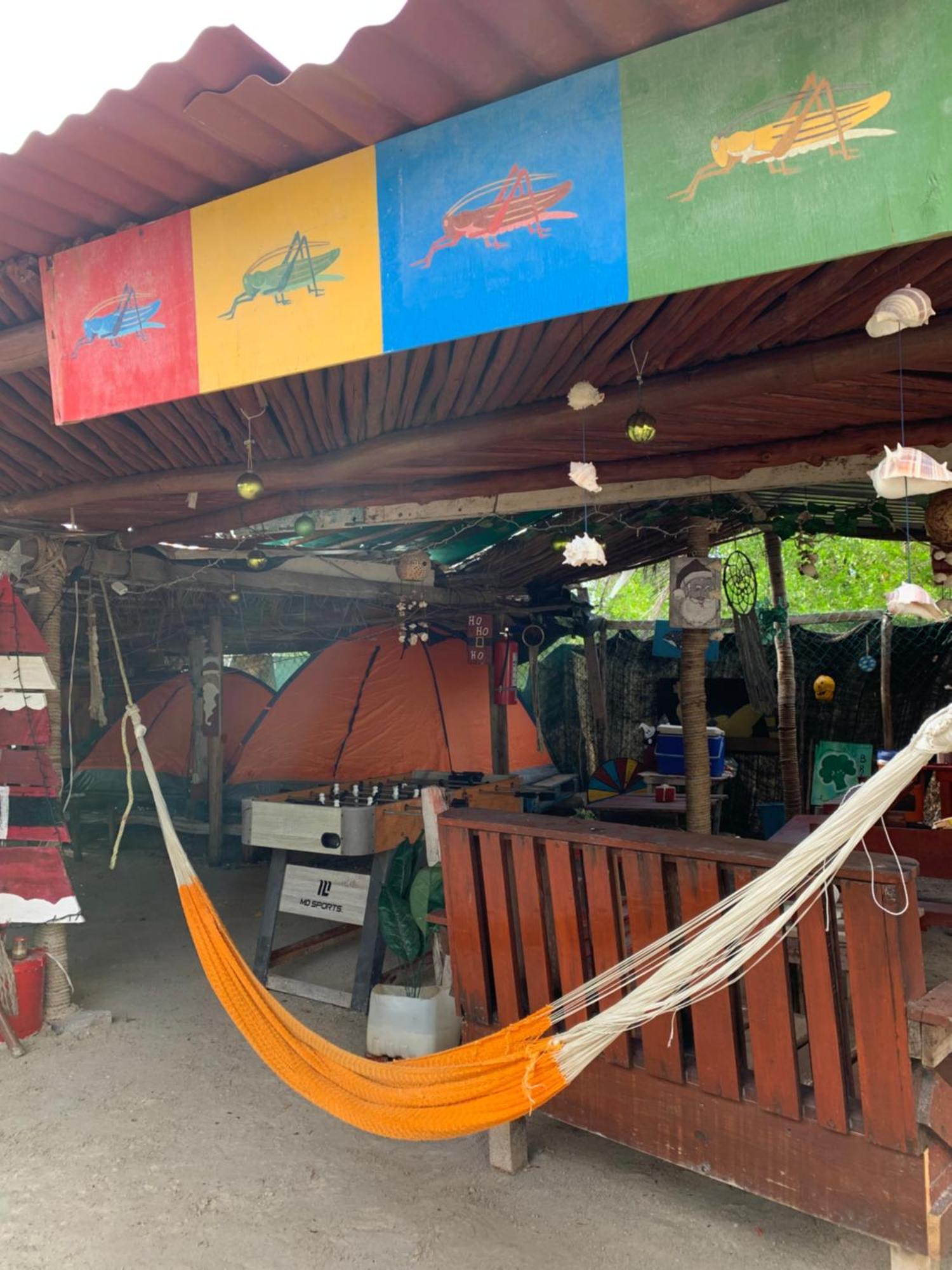 Casa De Los Santos Camping Y Eco Cabanas Isola Holbox Esterno foto