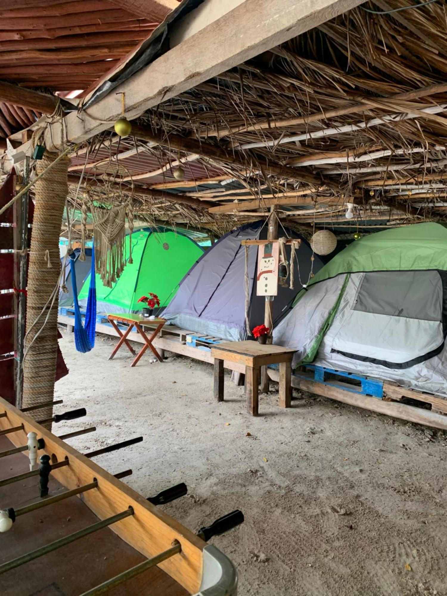 Casa De Los Santos Camping Y Eco Cabanas Isola Holbox Esterno foto