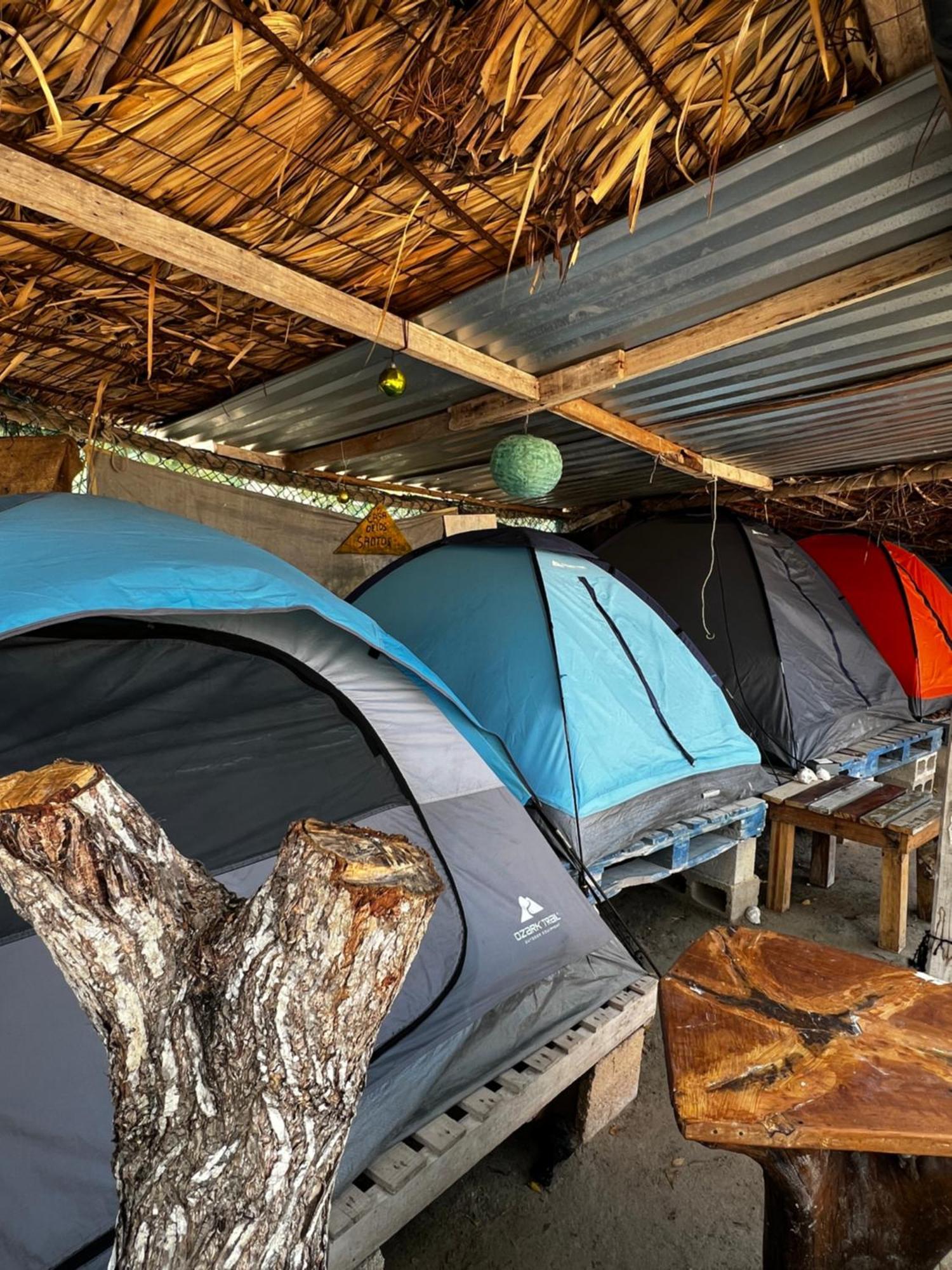 Casa De Los Santos Camping Y Eco Cabanas Isola Holbox Esterno foto